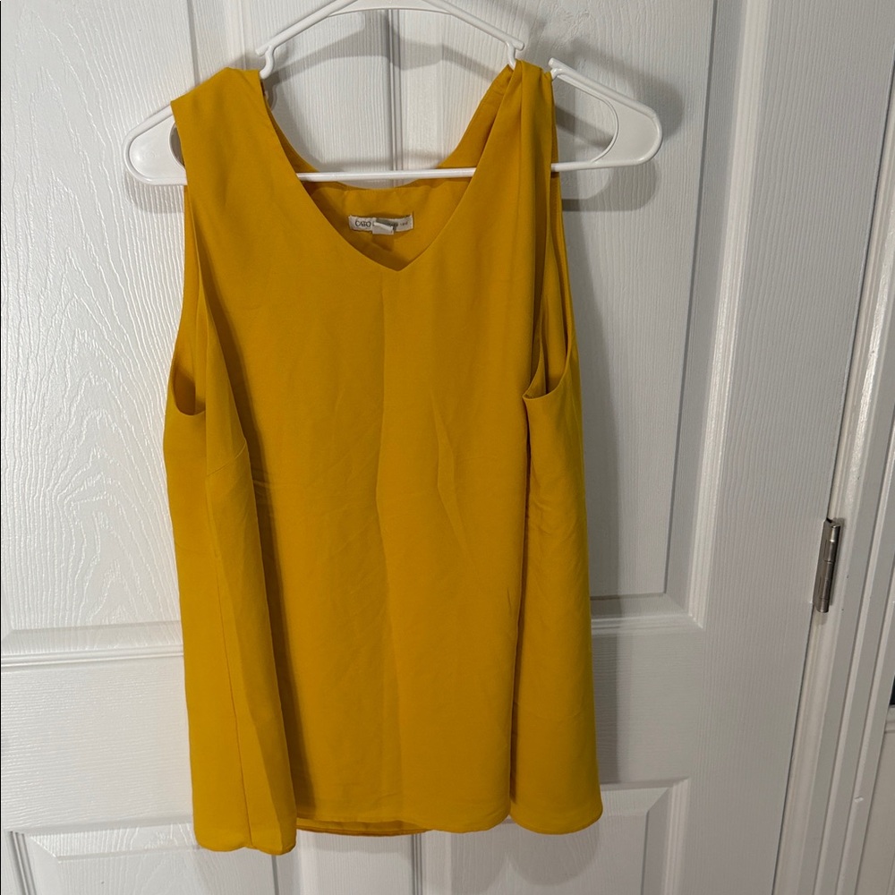 Cato Mustard Yellow Sleeveless Blouse